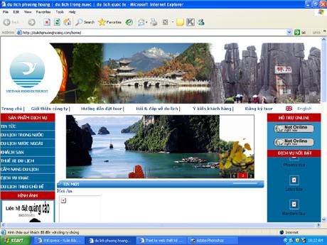 Thiết kế web giá rẻ công ty du lịch Phượng Hoàng Việt Nam